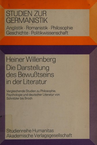 Cover for Die Darstellung des Bewusstseins in der Literatur