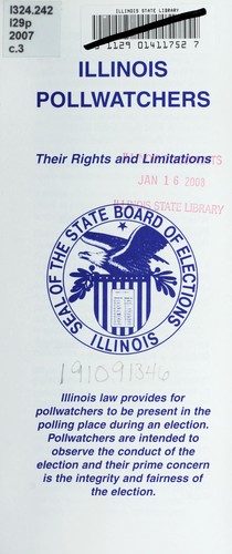 Cover for Illinois pollwatchers