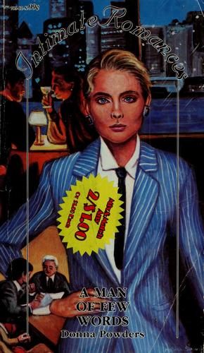 Cover for A man of few words