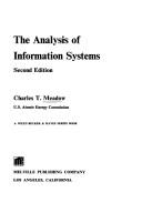 Cover for The analysis of information systems