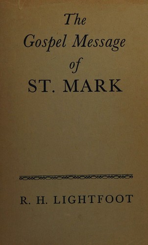 Cover for The Gospel message of St. Mark