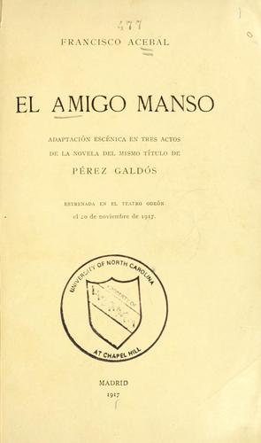Cover for amigo manso