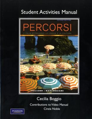 Cover for Student Activities Manual For Percorsi Litalia Attraverso La Lingua E La Cultura Second Edtion