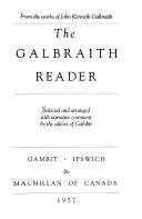 Cover for The Galbraith Reader