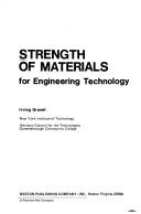 Cover for Strength of materials for engineering technology.