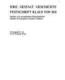 Cover for Idee, Gestalt, Geschichte