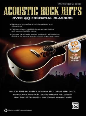 Cover for Acoustic Guitar Riffs Over 40 Essential Classics