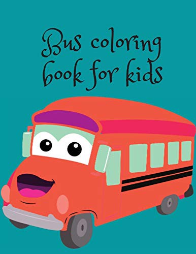 Cover for Bus coloring book for kids