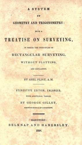 Cover for A system of geometry and trigonometry
