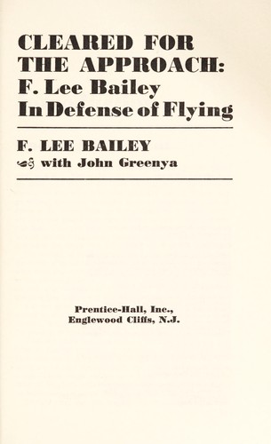 Cover for Cleared for the approach