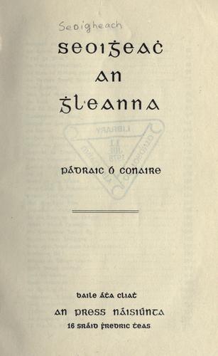 Cover for Seoiġeaċ an Ġleanna