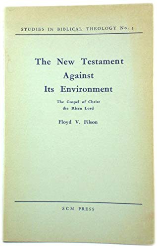 Cover for New Testament Against Its Environment