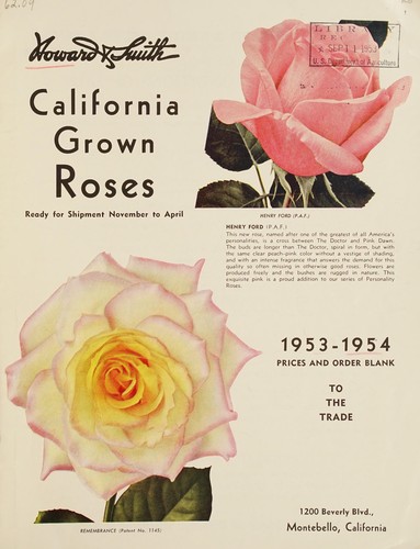 Cover for California grown roses