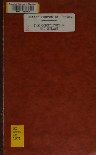 Cover for The constitution and bylaws