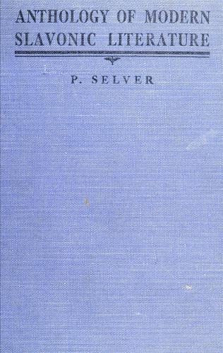 Cover for Anthology of modern Slavonic literature in prose and verse
