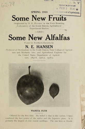 Cover for Some new fruits