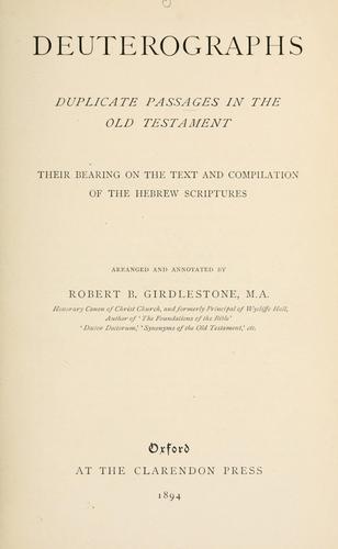 Cover for Deuterographs