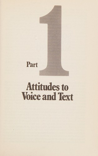 Cover for The actor and his text