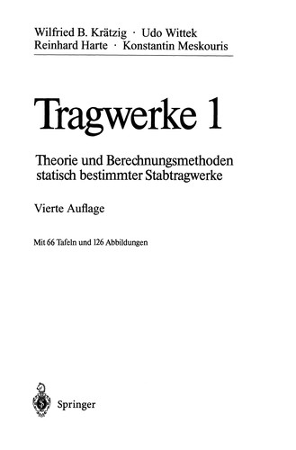 Cover for Tragwerke 1