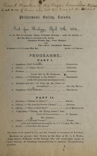 Cover for First open meeting, April 25th, 1854