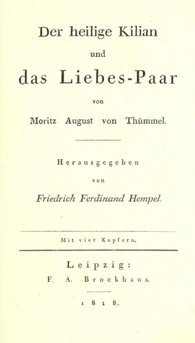 Cover for Der heilige Kilian und das Liebespaar