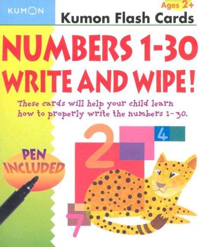 Cover for Numbers 1-30 Write & Wipe Flash Cards (Kumon Flash Cards)