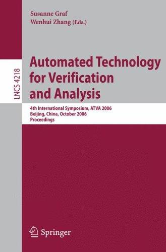 Cover for Automated Technology for Verification and Analysis