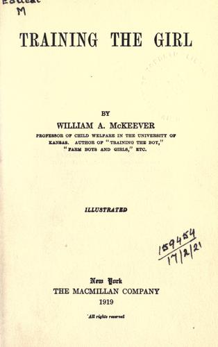Cover for Training the girl.