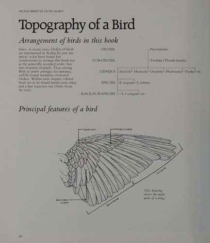 Cover for Inland birds of Saudi Arabia