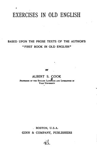 Cover for Exercises in old English