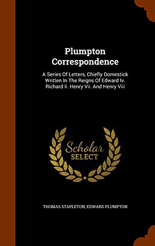 Cover for Plumpton Correspondence