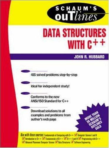 Cover for Schaum's Outline of Data Structures with C++