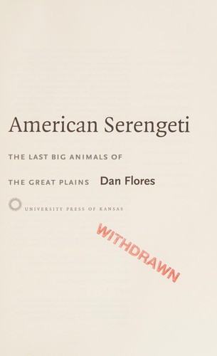 Cover for American Serengeti