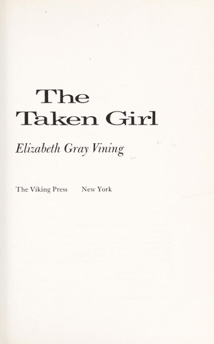 Cover for The taken girl.