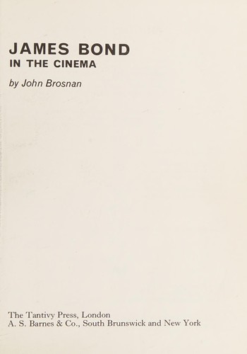 Cover for James Bond in the cinema.