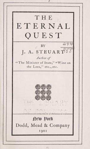 Cover for The eternal quest