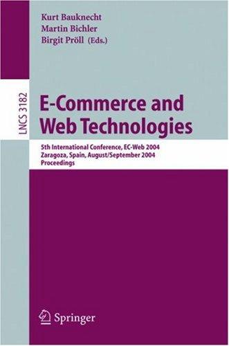 Cover for E-Commerce and Web Technologies