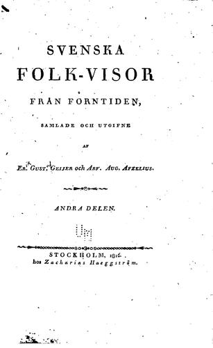 Cover for Svenska folk-visor från forntiden