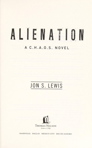 Cover for Alienation