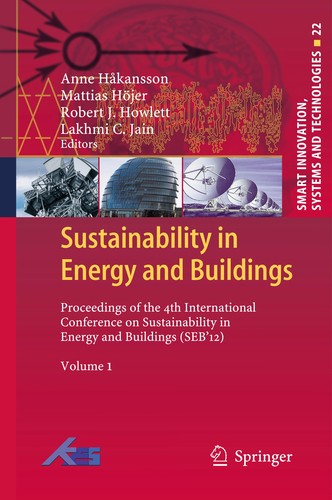 Cover for Sustainability in Energy and Buildings