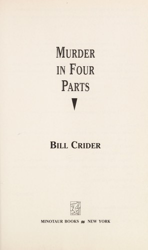 Cover for Murder in four parts