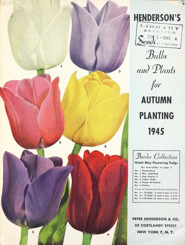 Cover for Henderson's seed bulbs and plants for autumn planting