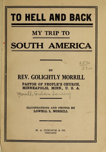 Cover for To hell and back