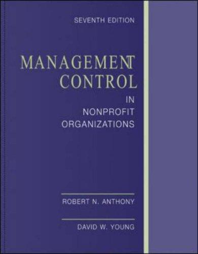 Cover for Management control in nonprofit organizations