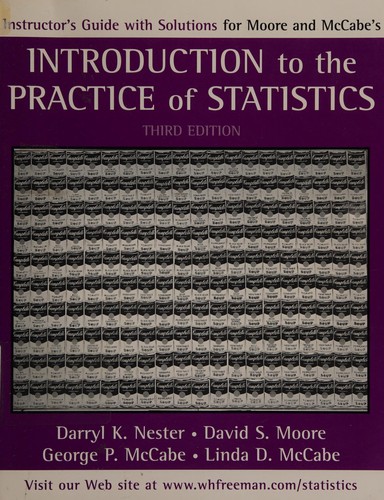 Cover for Instructor's guide with solutions for Moore and McCabe's Introduction to the practice of statistics