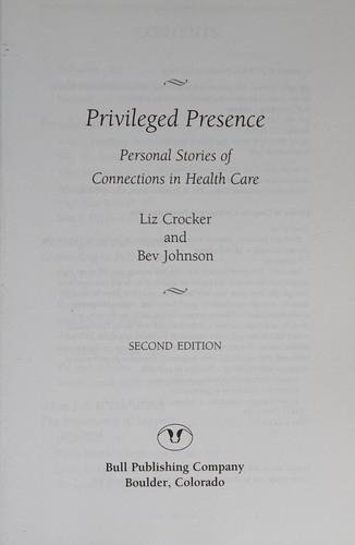 Cover for Privileged presence