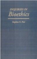 Cover for Inquiries in bioethics