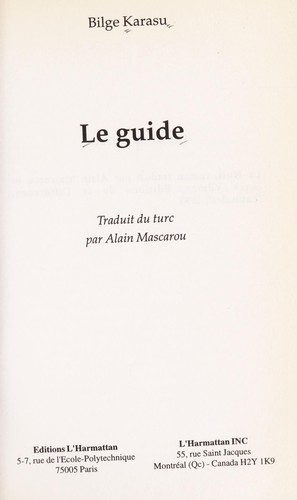 Cover for Le guide