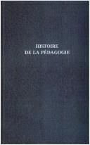 Cover for Histoire de la pédagogie