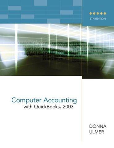 Cover for Computer accounting with QuickBooks 2003